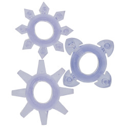 Basics TOYJOY 3 cockrings mini Tickle C-Rings Violet